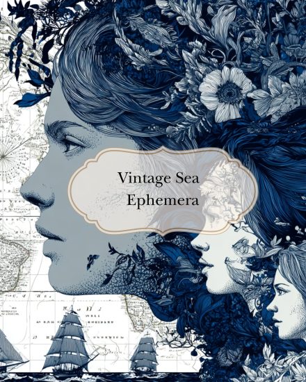 Vintage Ocean Ephemera Kit – 26 Printable Junk Journal Pages | Digital Download